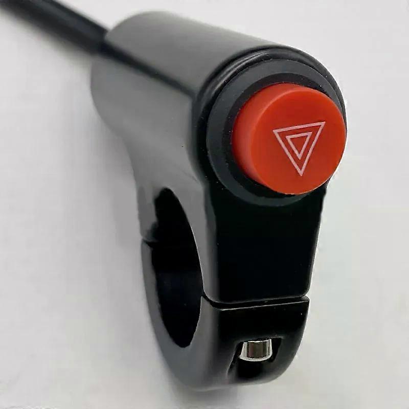 Motorcycle Switch Hazard Light Switch Button Electric Vehicle Double Flash Warning Emergency Lamp Signal Flasher Motorcycle Part