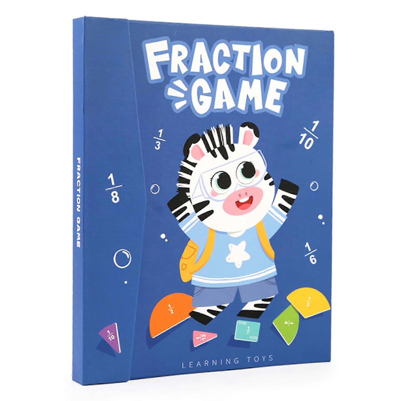 Magnetic Fraction Demonstration Book for Kids Interactive Visual Learning Kit for Classroom Homeschool Math