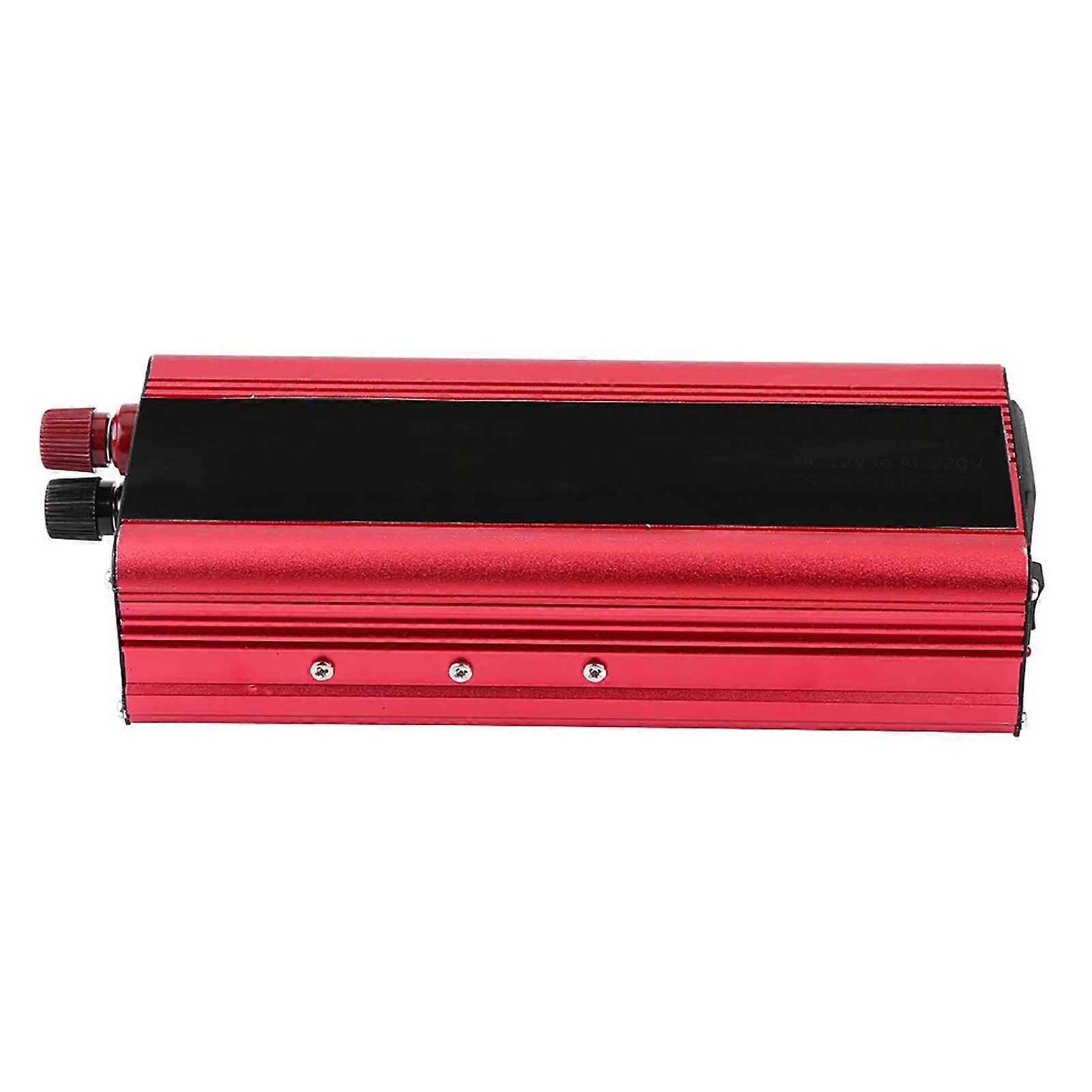 2000W Car Power Inverter USB Charger Converter Adapter Modified Sine Wave DC 12V/24V to AC 220VSH