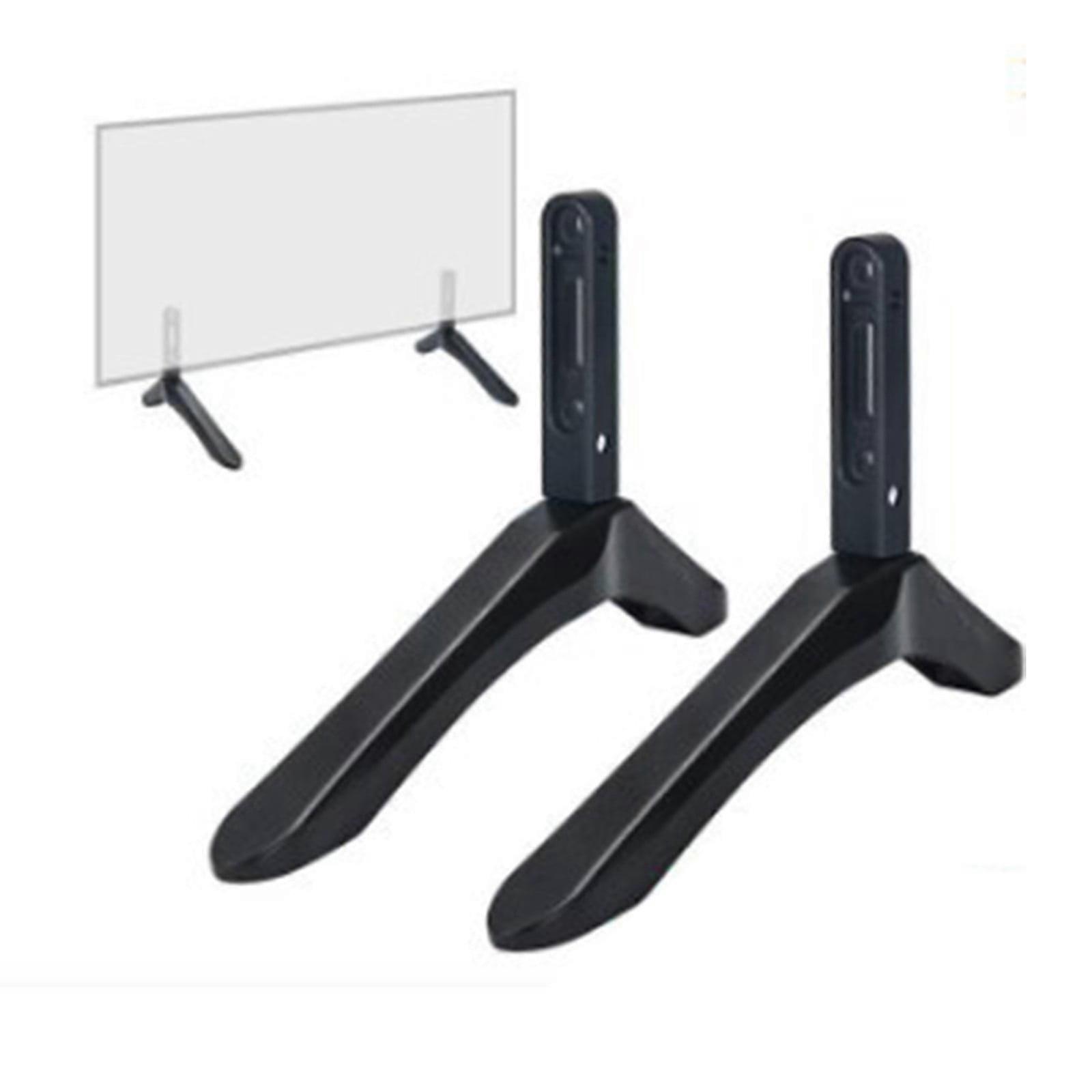 GARENAS LCD TV Pedestal Without Perforated Foot Frame Table Top Display Bracket(Black)