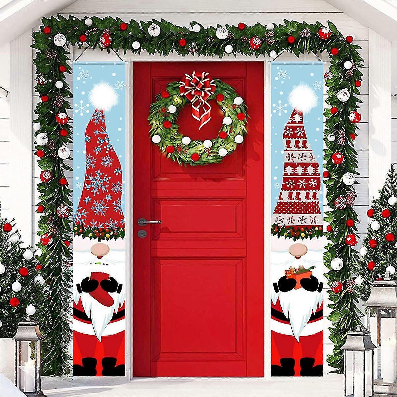 Christmas Decorations Deals 2024, Christmas Door Banner Festival Decoration Christmas Flag Family Wall Indoor And Outdoor Christmas Party Decoration