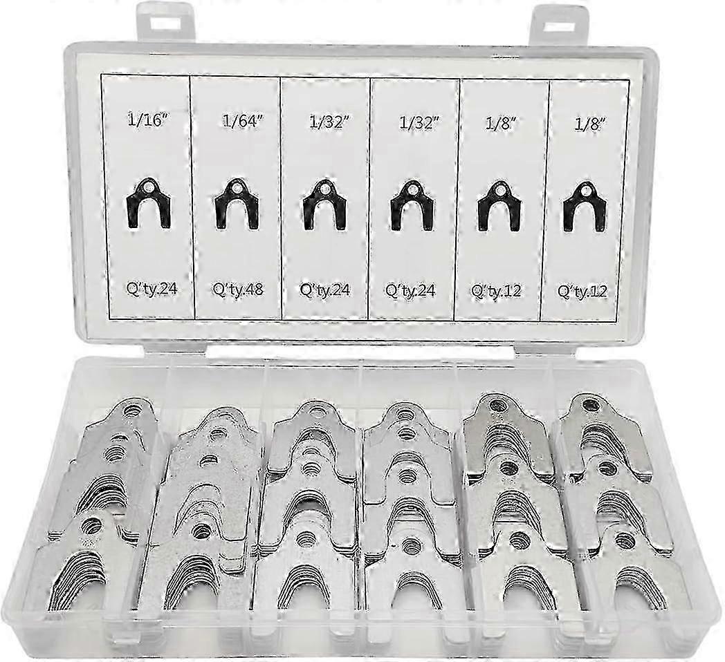 144 Pieces Universal Vehicle Auto Alignment Body Shims Assortment Kit with Storage Box