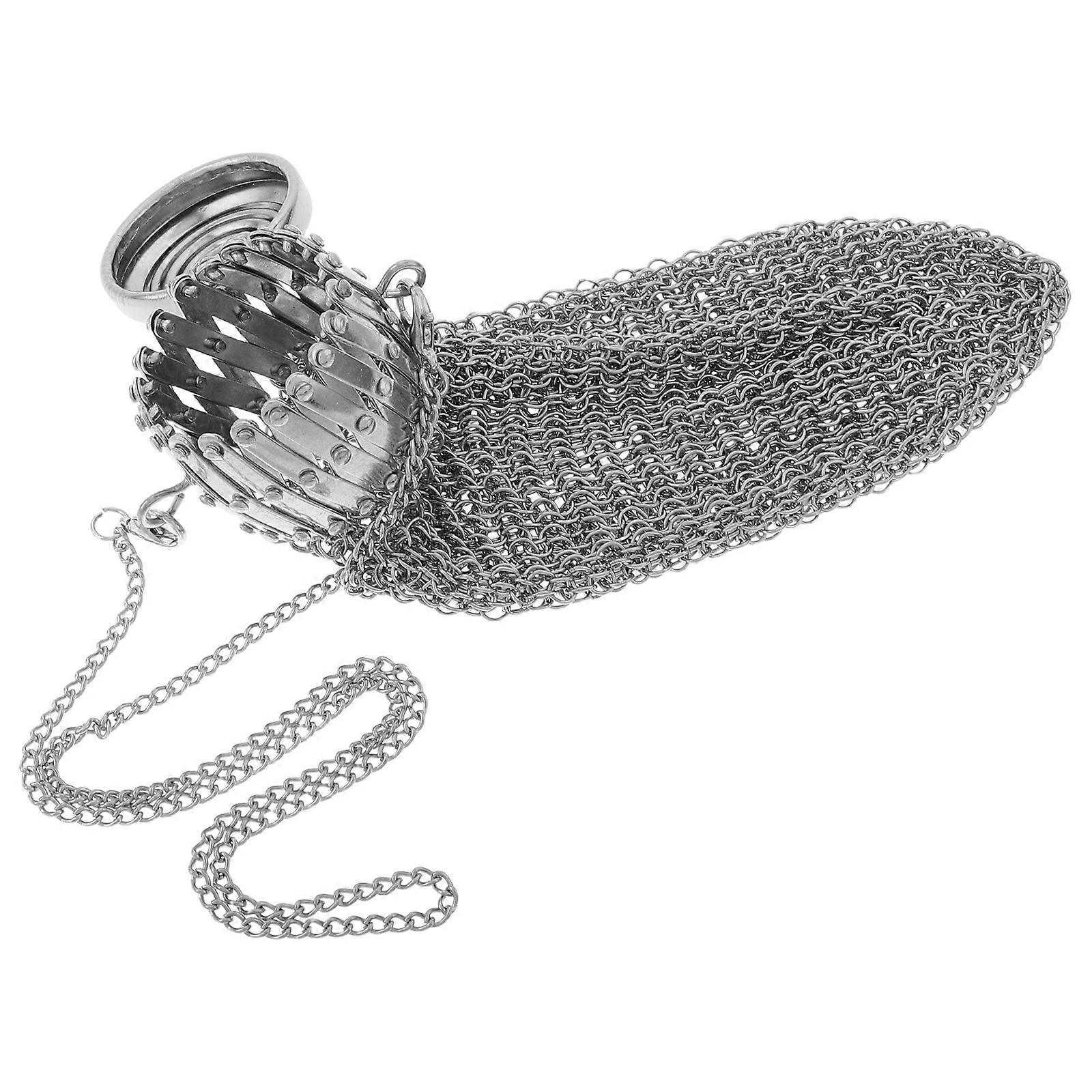 Silver Vintage Coin Box with Lid Closure for Secure Coin Storage 1 Piece