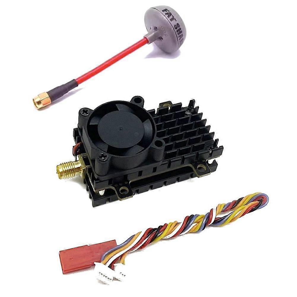 Long Range 5.8Ghz 2W FPV VTX Wireless Video  mitter, 2000mW 48CH for Fixed Wing Drones, over 20Km Range