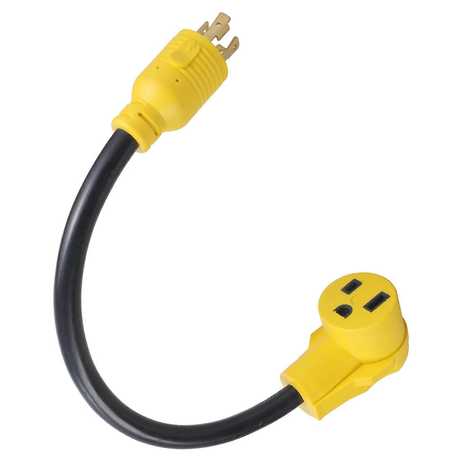 NEMA L14-30P to 6-50R 4 Prong to 3 Prong Generator Adapter Generator Welder Adapter 125/250V Heavy Duty Cord Multicolor