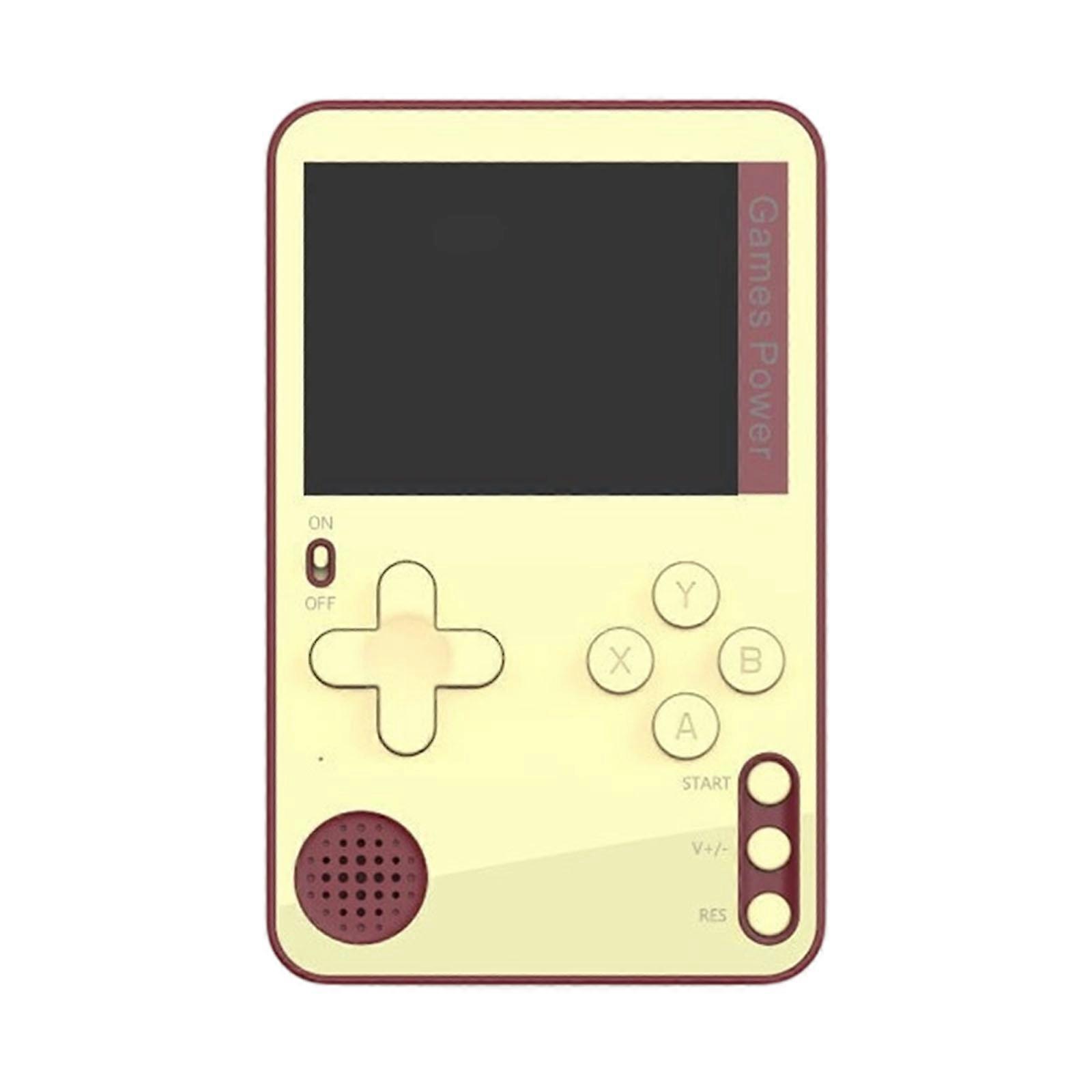 2.4in Screen Handheld Game Machine Ultra Thin Video Console with Built in 500 Game Gaming System Retro Game Console  red