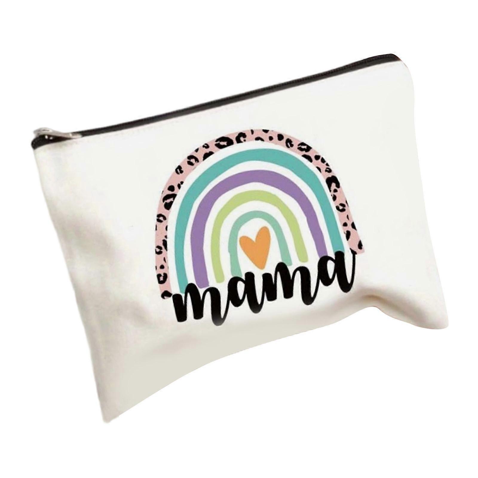 Canvas  Bag With Closure For Travel Gym And Daily UseCosmetic Storage Multicolor