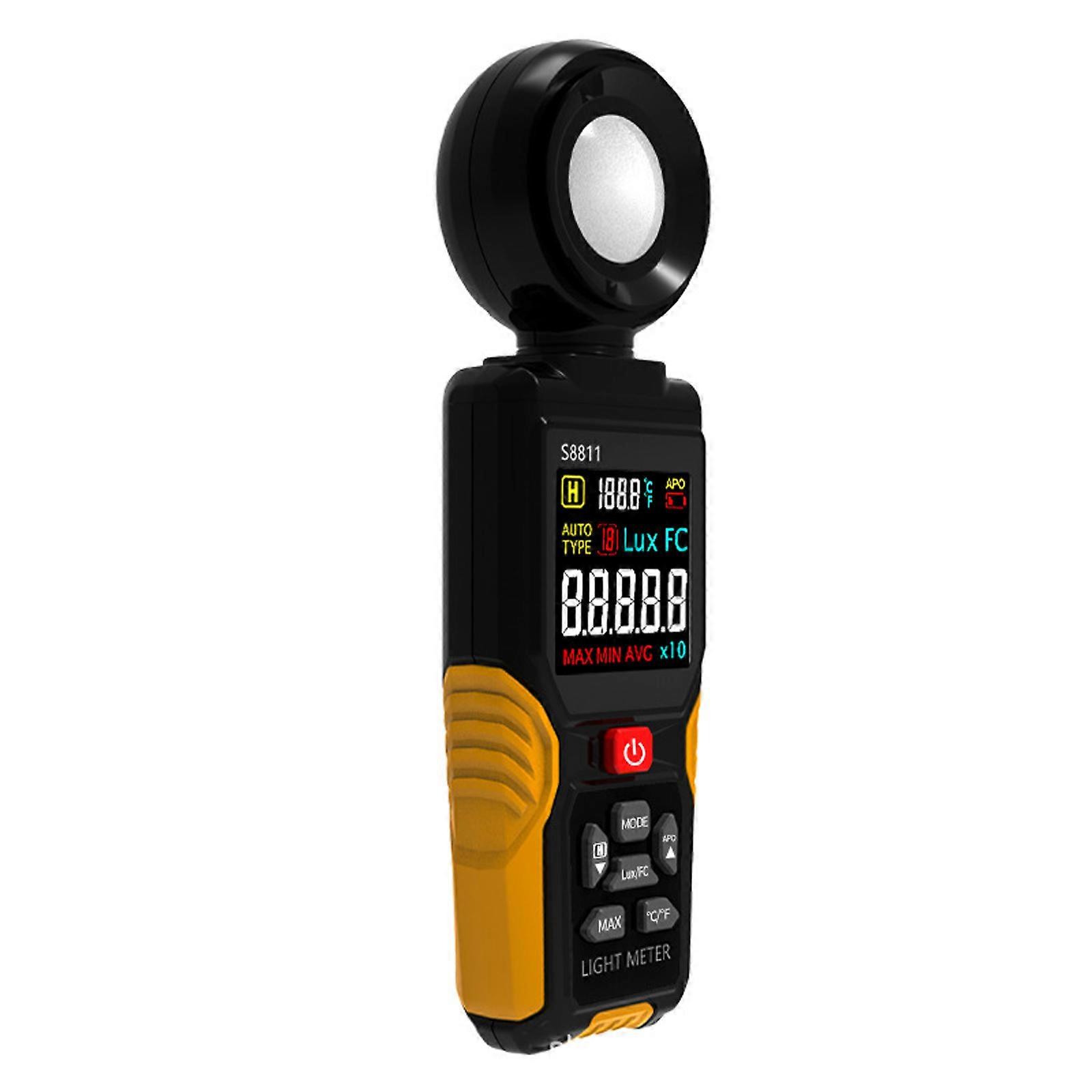 Digital Light Meter For Accurate Luxmeter Measurement Compact ABS Design With Data Logging 0~200000 Measurement Ranges Multicolor