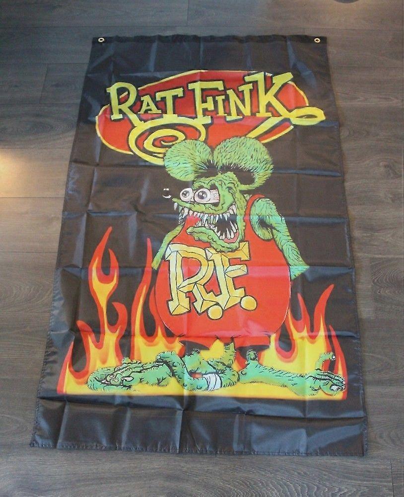 Rat Fink Banner Flag