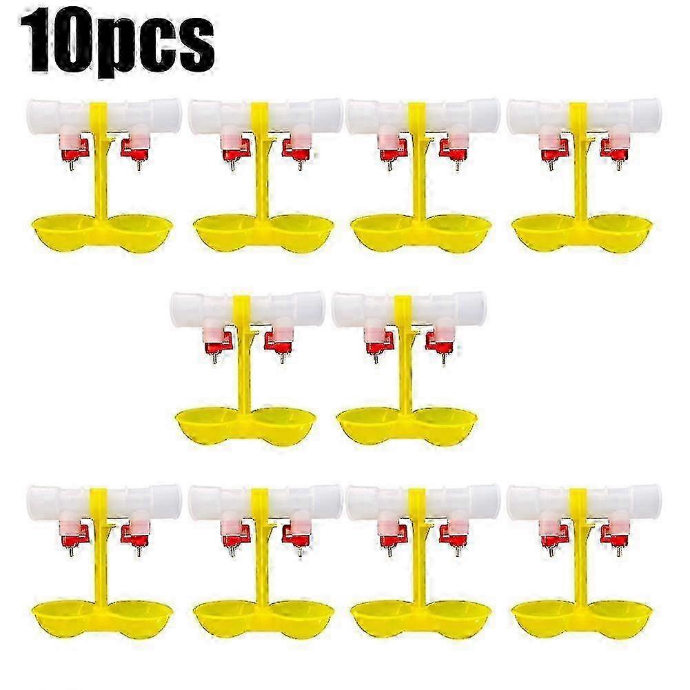 Automatic Waterer for Chicken Double Nipple Drinker Mouth Drinking Hanging Cups
