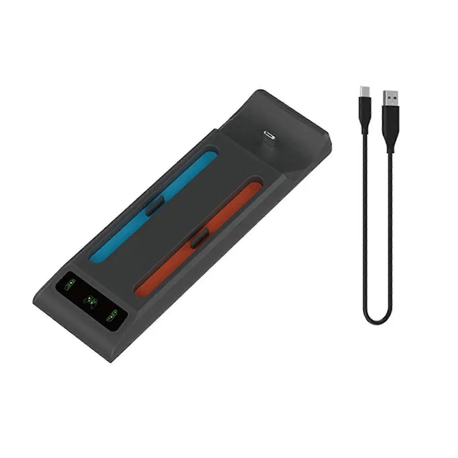 Simultaneous Double Controller Charging Dock ABS Small Designs Strong Game Controller Charging Dock for Switch2 Multicolor