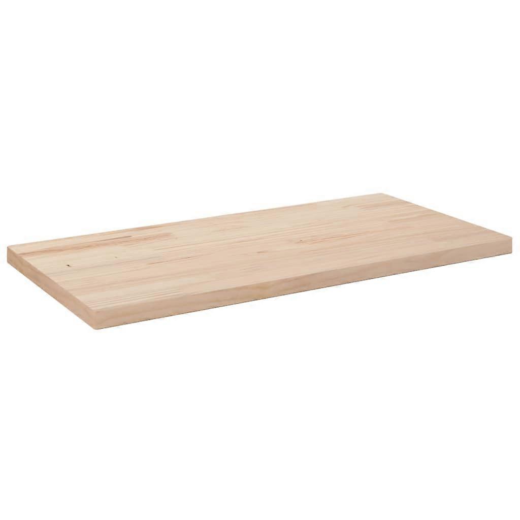 Table Top 80x40x2.5 cm Solid Pine Rectangular