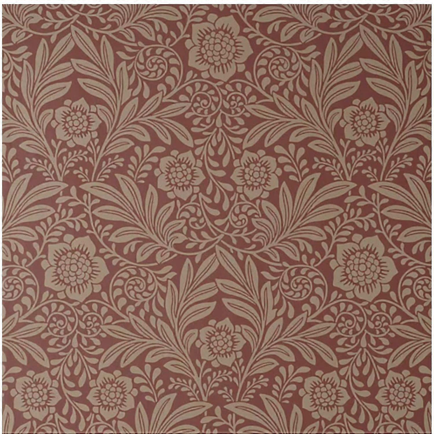 Fine Decor Crown Classic Camile Red Floral Wallpaper