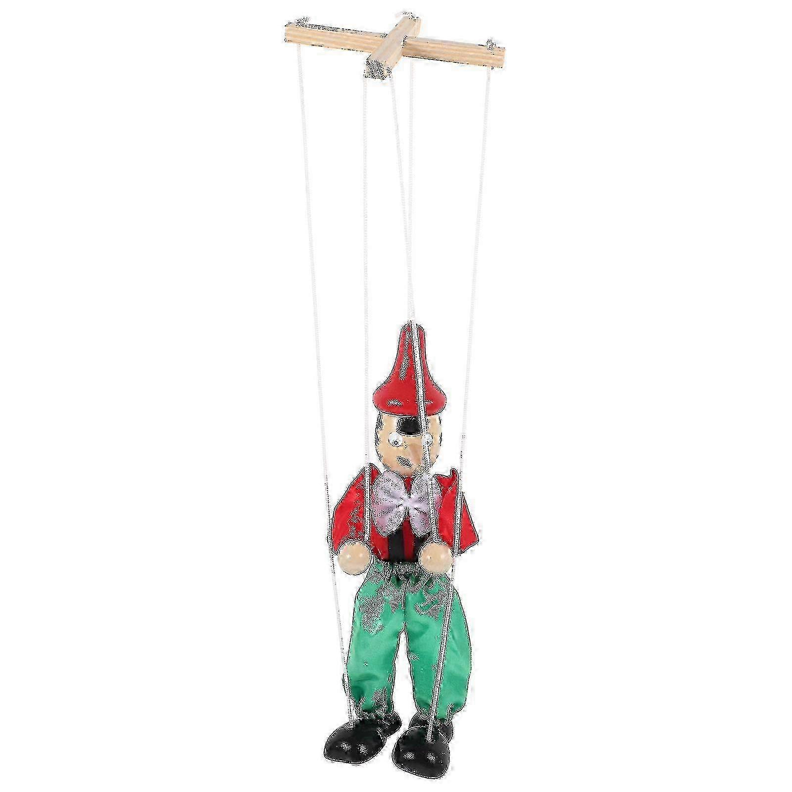 Marionette Puppet String Wood Marionette Puppet Show Toy Interactive Doll Toy