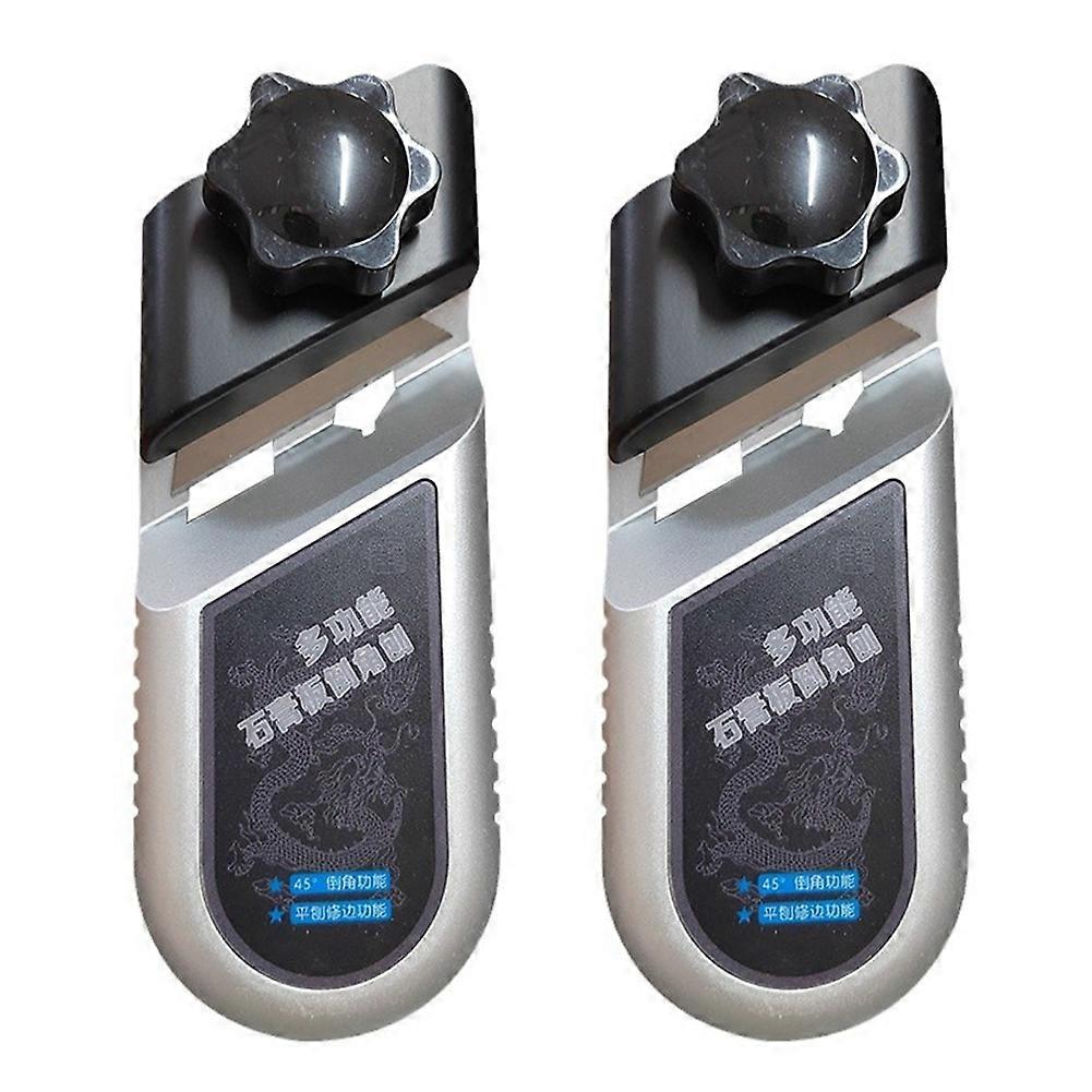 2pcs Plasterboard V Chamferer, 45° 90° Angle Hand Plane Tool