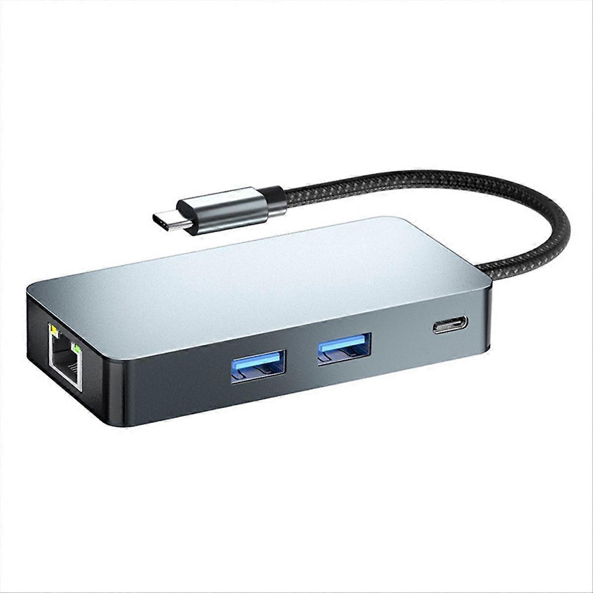 USB3.2 Expander with Gigabit Port PD 100W External Power Supply Splitter HDTV VGA Ethernet USB Audio