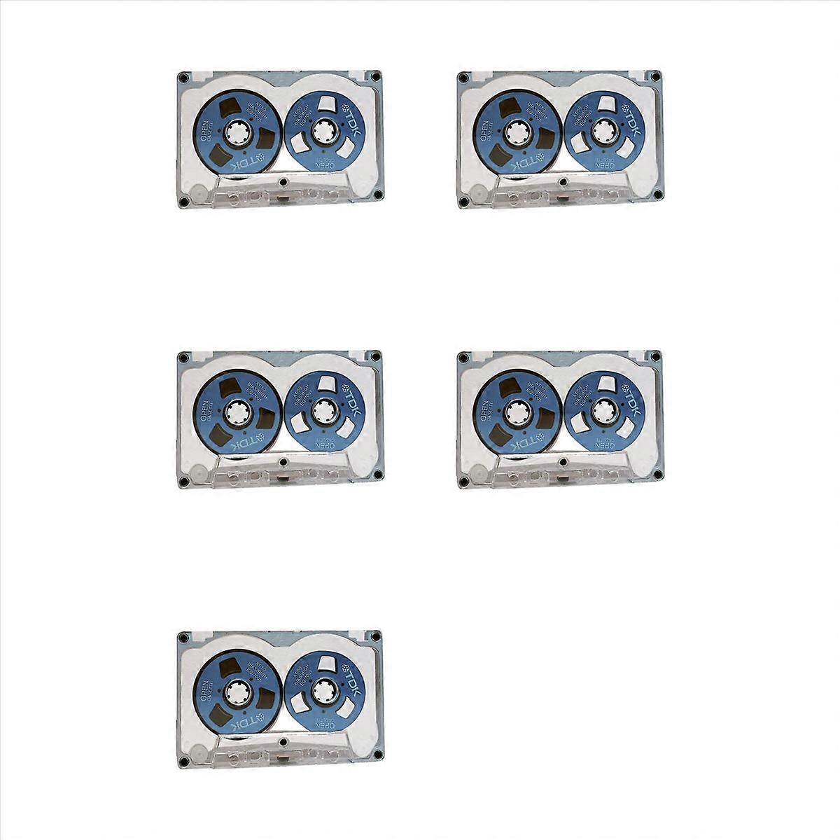 5X 55 Minute Blank Tape Disk Double-Sided Metal Small Open Disk Blank Cassette Tape Tape Disk, D