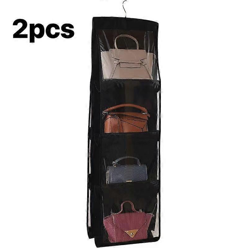 Handbag Hanging Storage Bag Storage Hanging Bag Non-Woven Multi-Layer Wardrobe Storage Dustproof Double-Sided Storage Bag