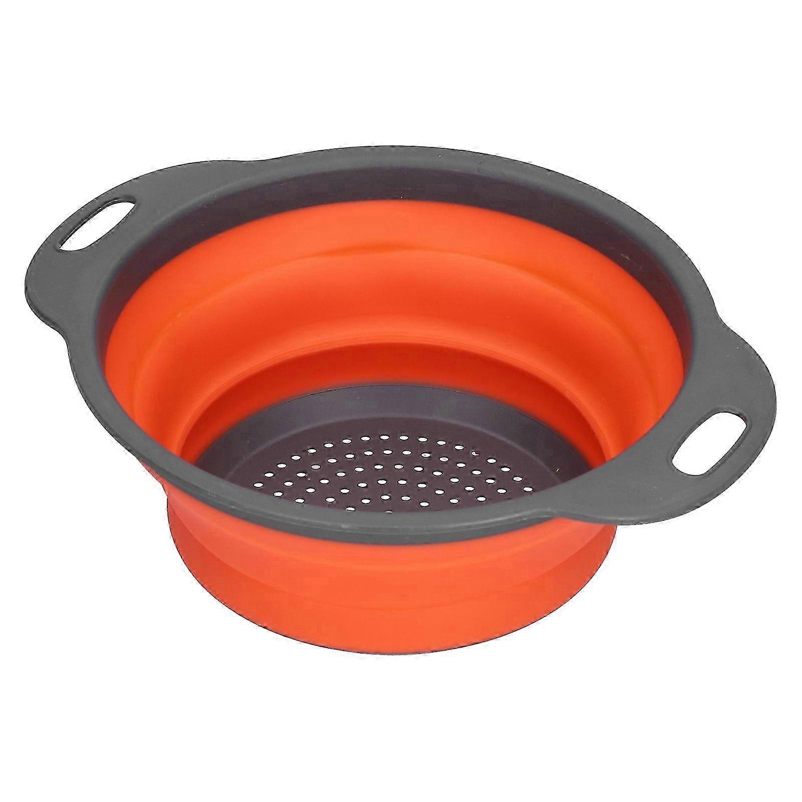 PP and TPR Drainage Basket, Non-Slip and Oxidation Resistant Kitchen Tool with Multi-Colour UK Options