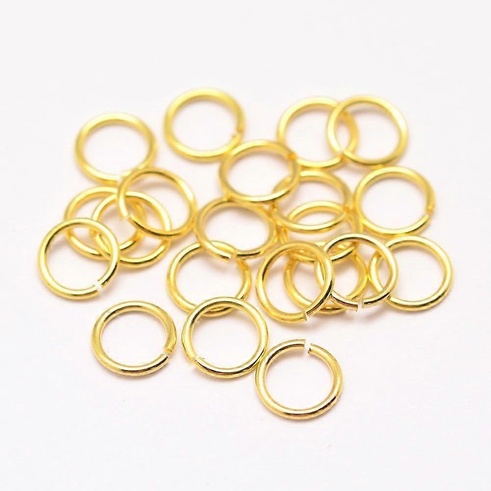 5 g Brass Jump Rings Open Jump Rings Real 18K Gold Plated 20 Gauge 7x0.8mm Inner Diameter: 5.4mm 40pcs/5g