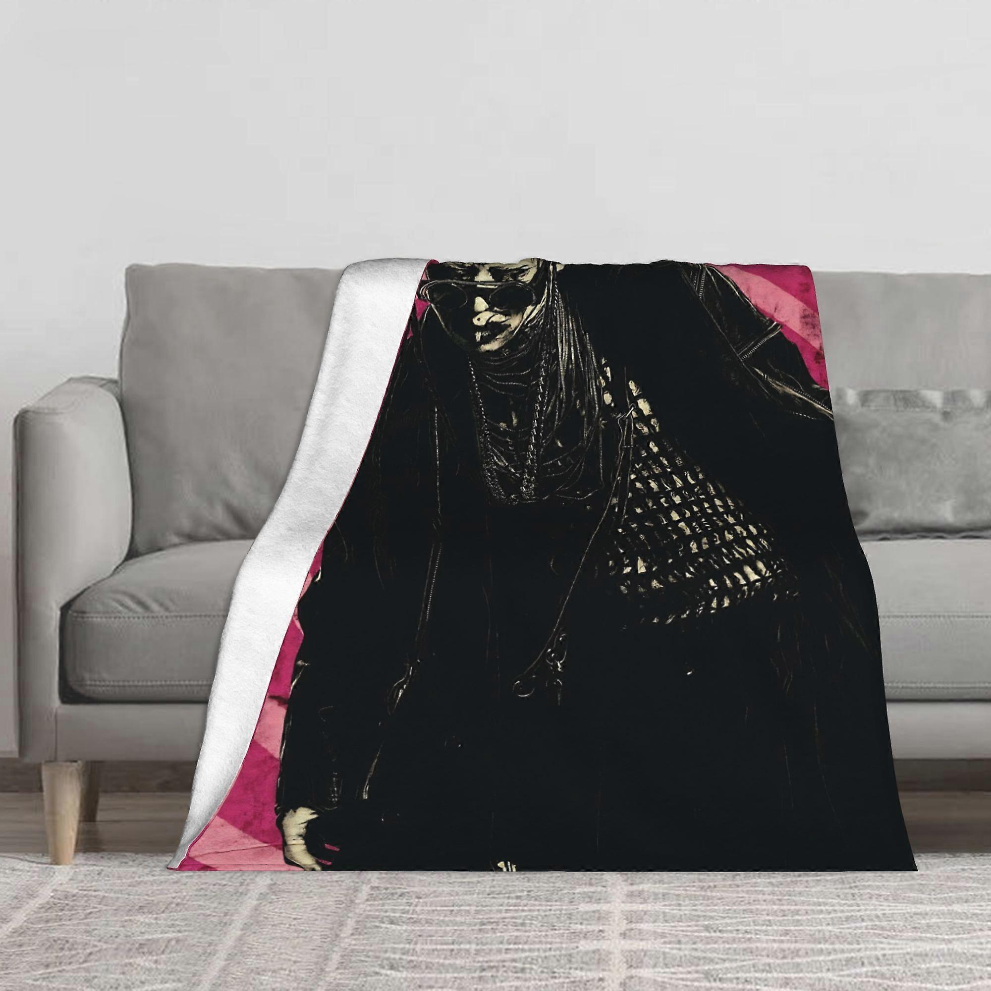 Kyo Dir En Grey Themed Blanket, Soft to the Touch with No Itching, Natural Temperature Regulation, Warm in Winter and Co-AZXCV127