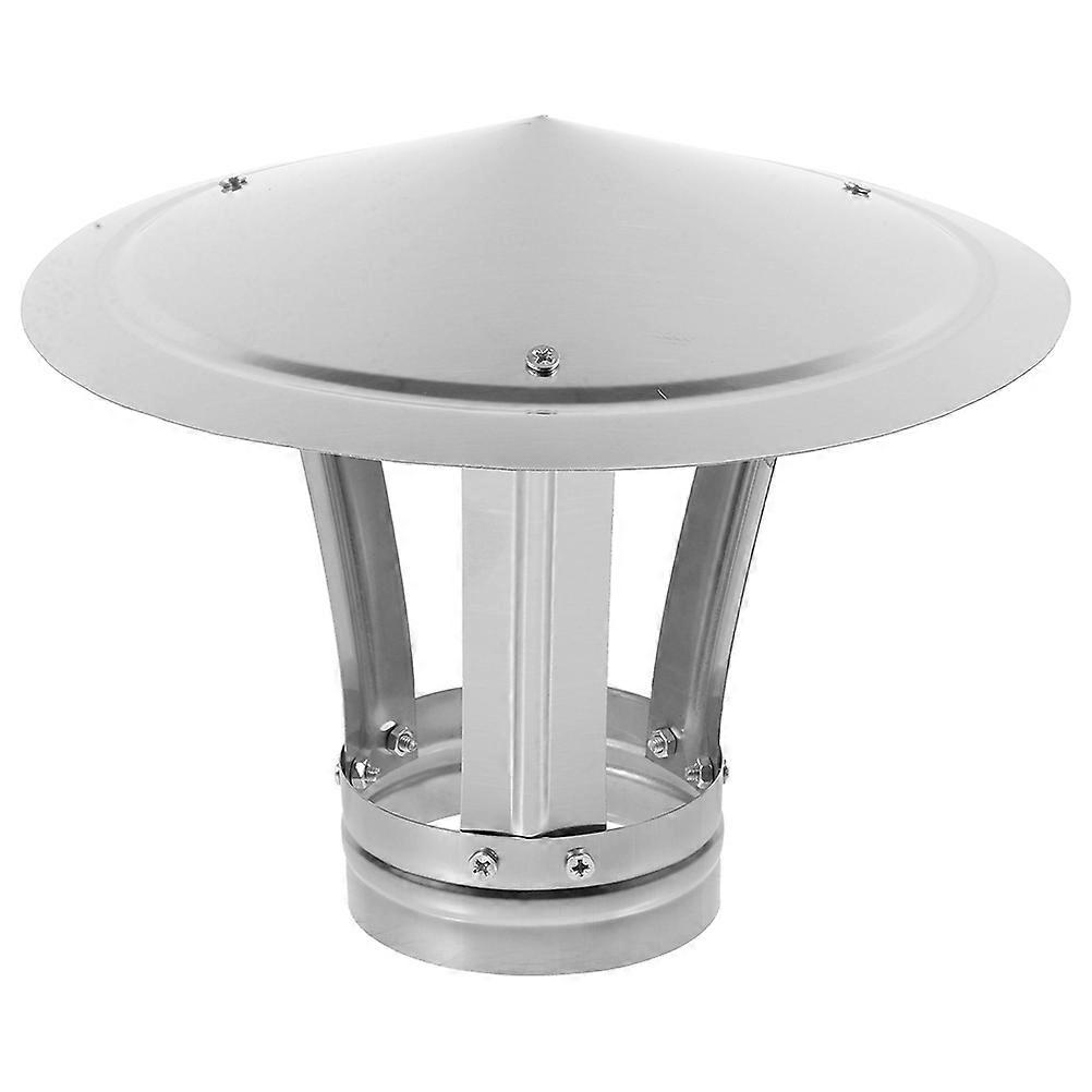 Silver Rainproof Chimney Cap with Stainless Steel Material for Home Use