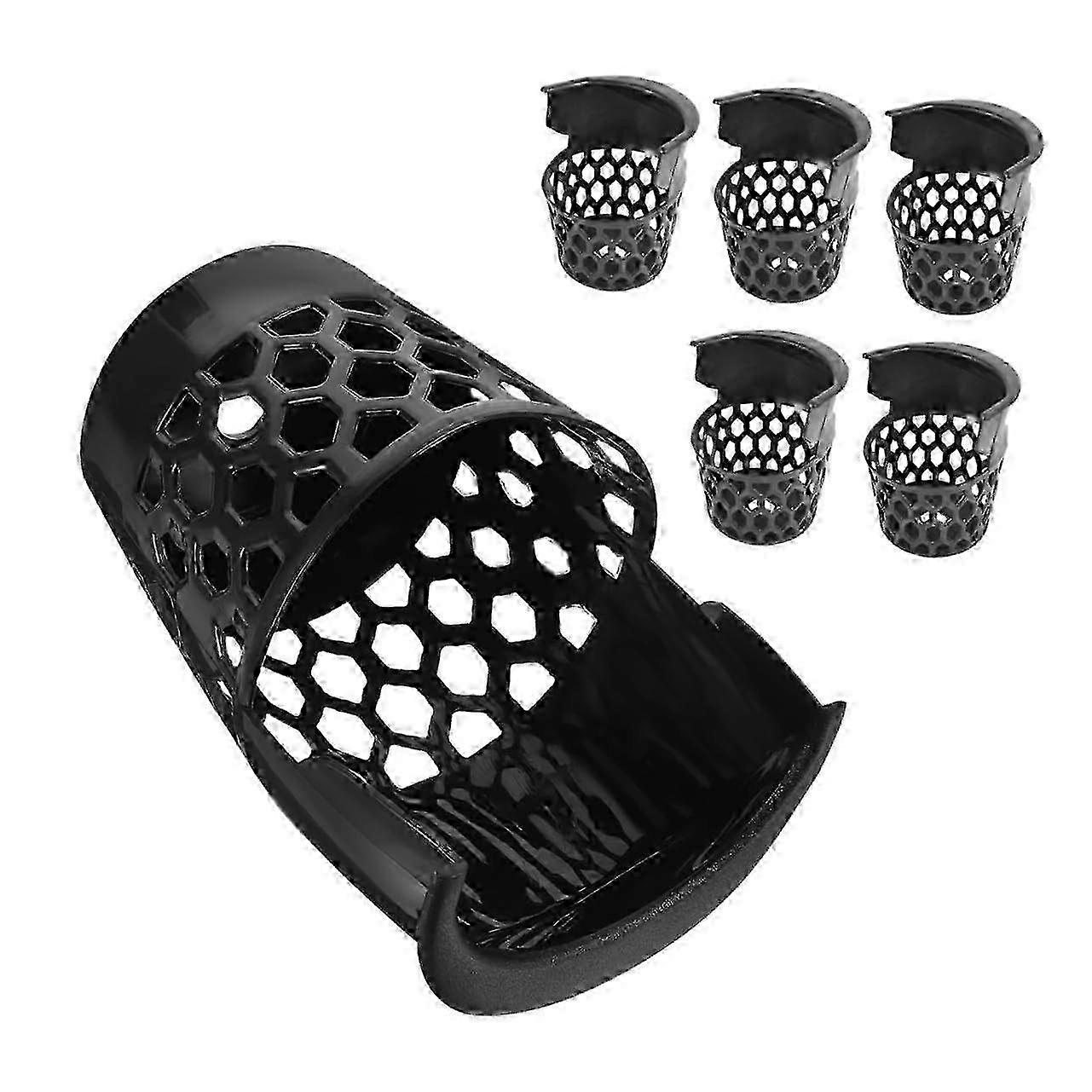 x 6pcs Pool Table Pockets Replacement Parts Plastic Billiard Table Pocket Set for Storage