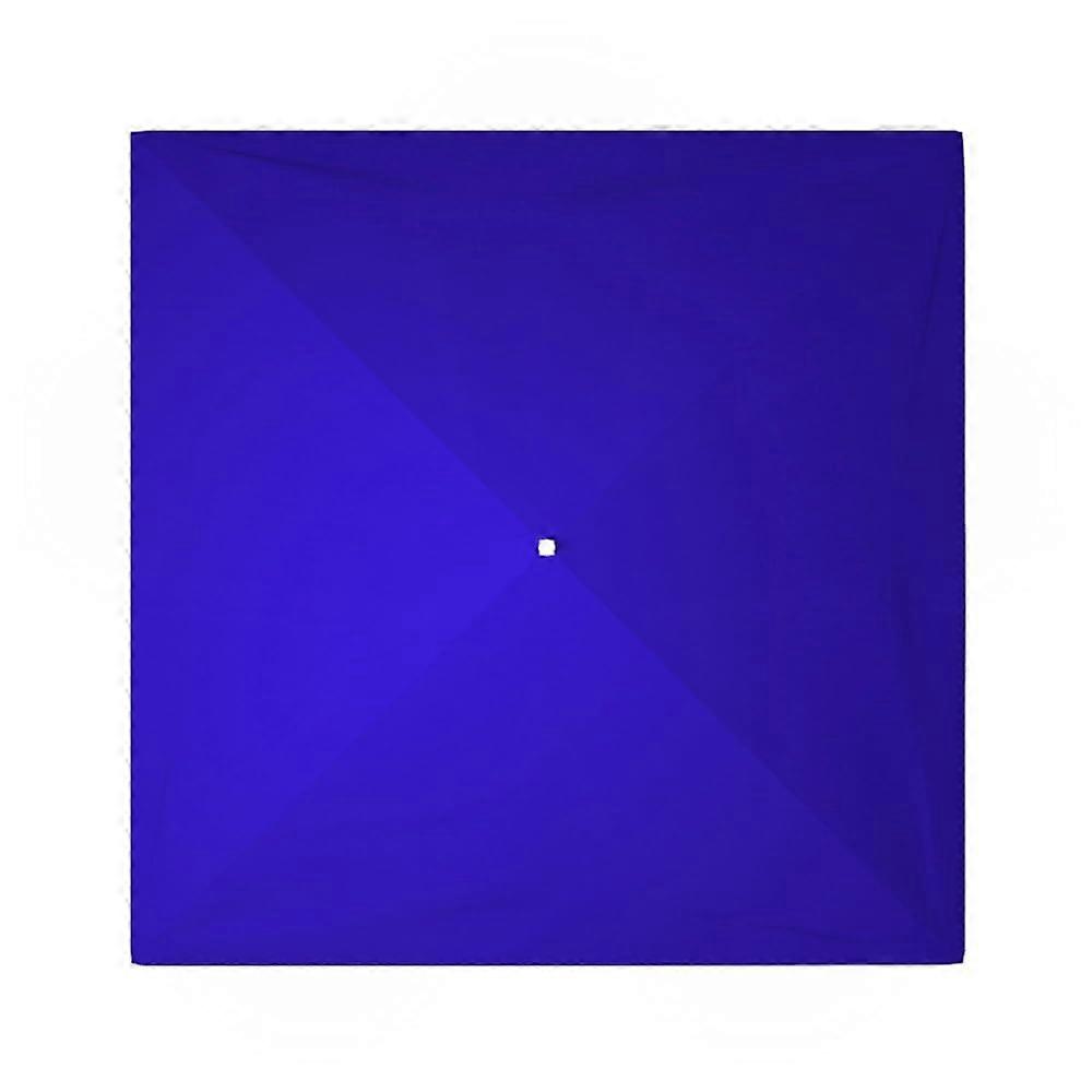 Patio Umbrella Canopy Replacement Waterproof UV Blocking Oxford Fabric 10x10ft Square Blue