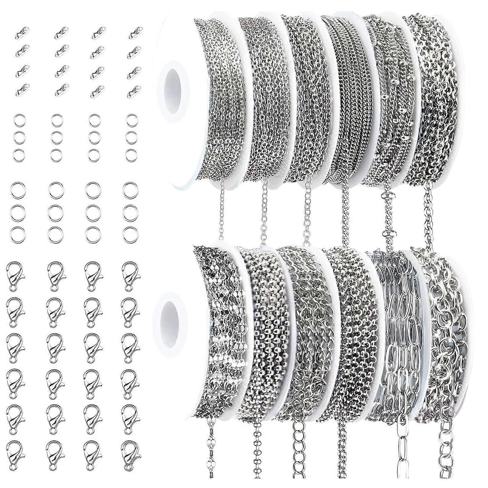 Multipurpose Sturdy Stainless Steel Chains Multipacks Smooth Designs Comfortable Wear for All Occasions Daily Use Multicolor