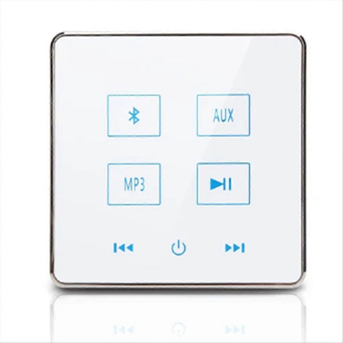 Home Theater Bluetooth Wall Amplifier Support USB TF Card(White)