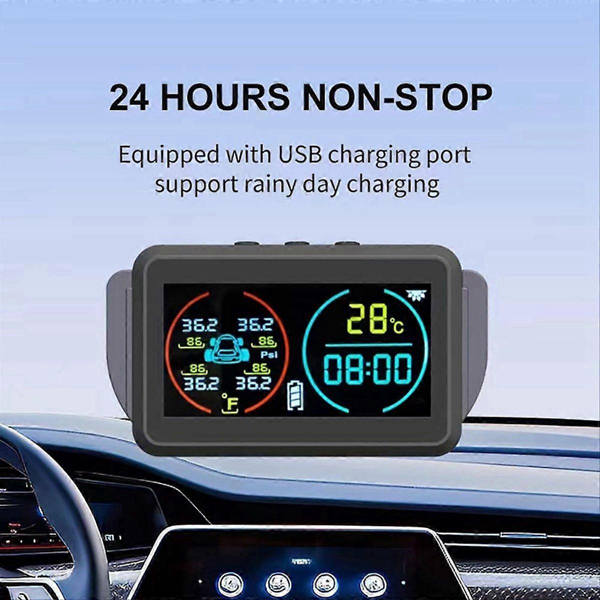 TPMS Car Tire Pressure Monitoring System Alarm External
