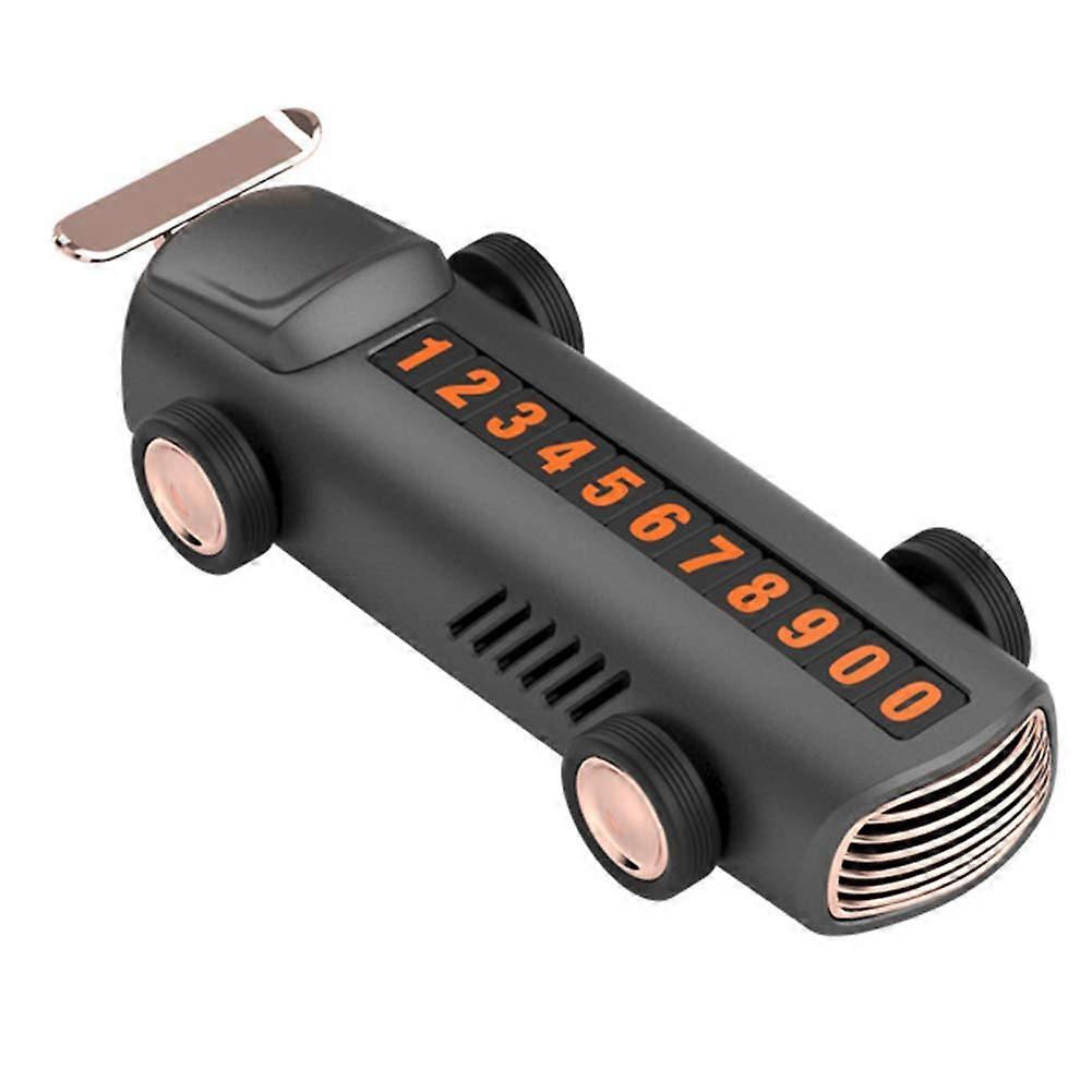 Luminous Temporary Parking Card for Cars with Magnetic Number Plate and Hidden Display