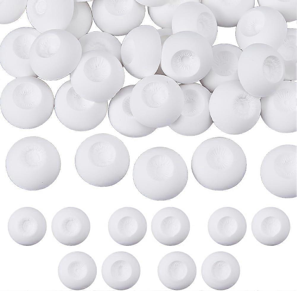 20 Pairs 5 Sizes Eyes Selenite Molds Safety Eyes Half Round Eyeball Casting Flatback Eyeball Making Handmade DIY for DIY Puppet Plush Animal Making 15