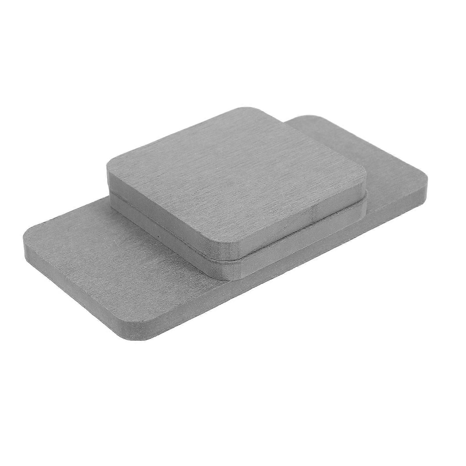 Dark Grey Diatomite Soap Holder for Water Absorbent 3Pcs Pad Set