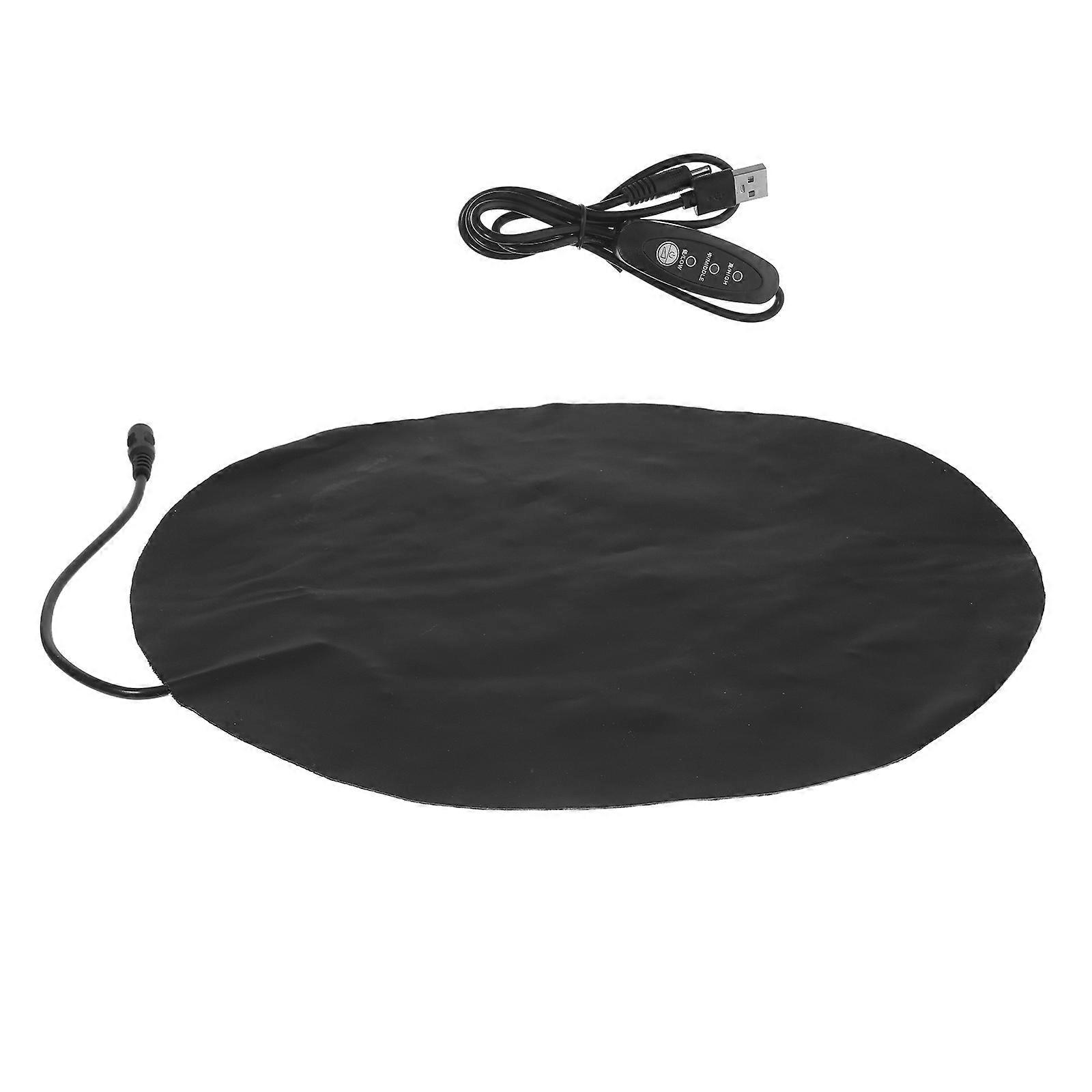 Pet Warming Pad Electric Heating Pad for Pets Black PU Material