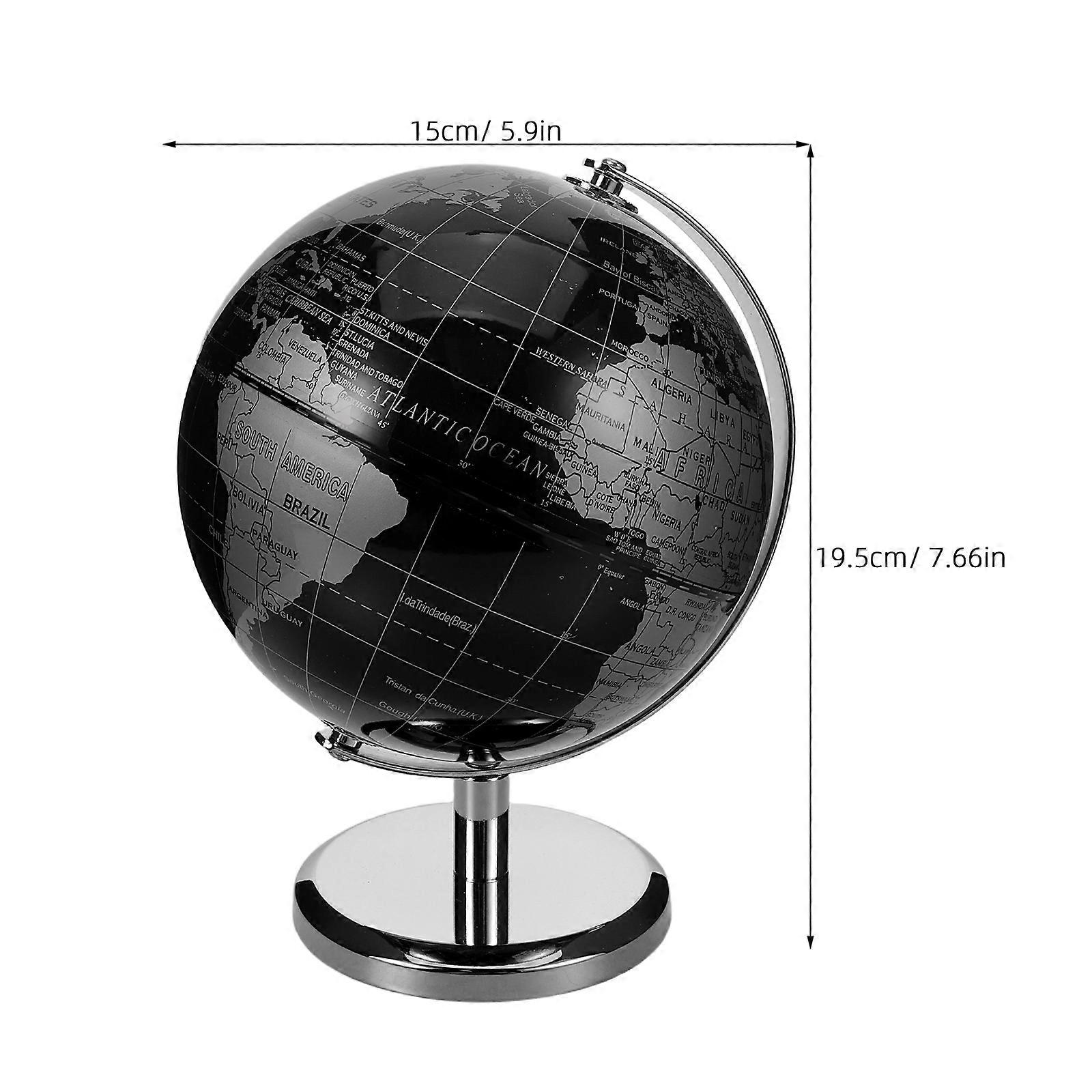 World Globe Vintage Desktop Globe for Educational Geography Learning