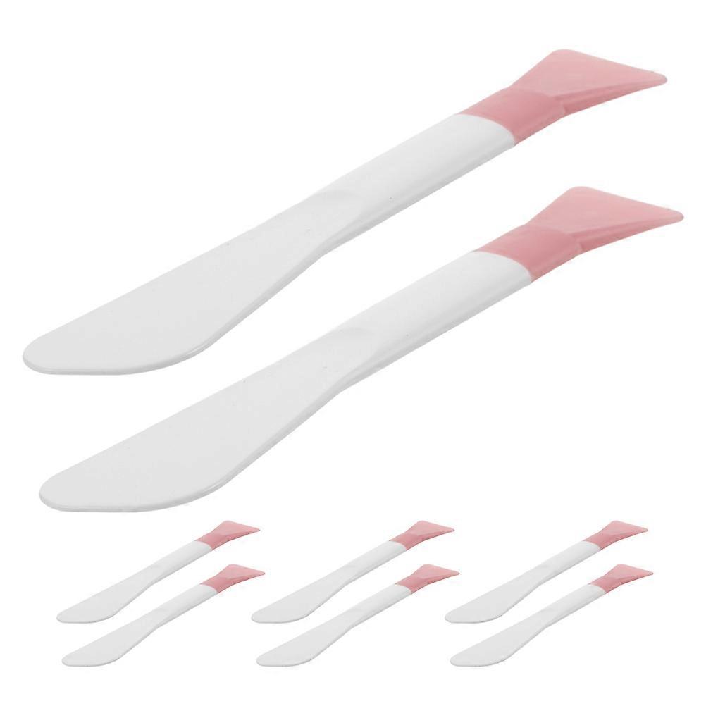 Dual-Ended Silicone Mask Applicator Brush for Makeup 8Pcs White