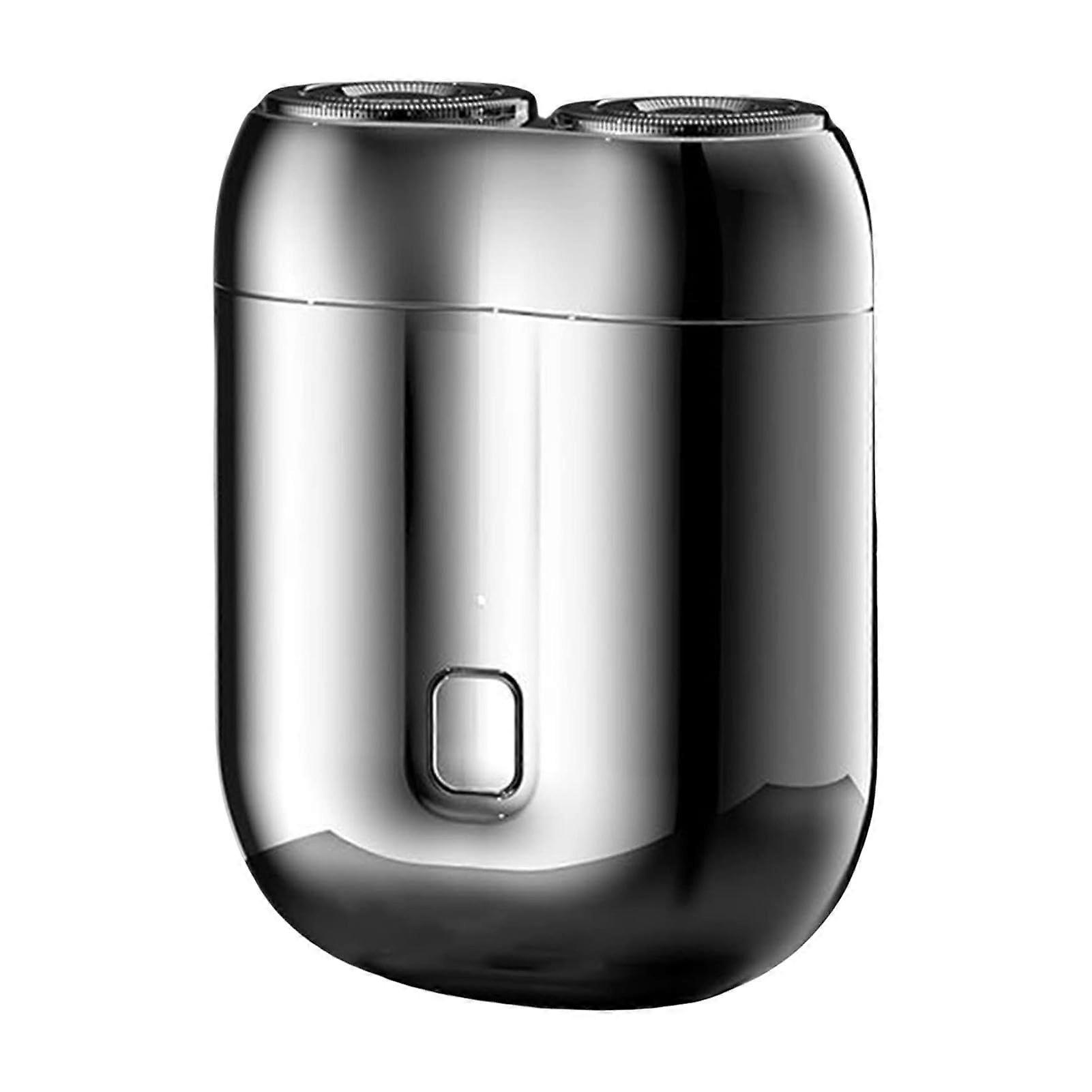 Electric Shaver for Men DualHead USB Rechargeable Waterproof Compact Razor for Wet and Dry Use