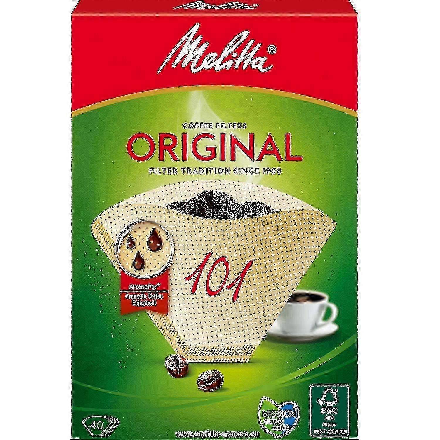 Kaffeefilter 101, 40er-Packung (1 Karton, 40 Kaffeefilter) - CAS
