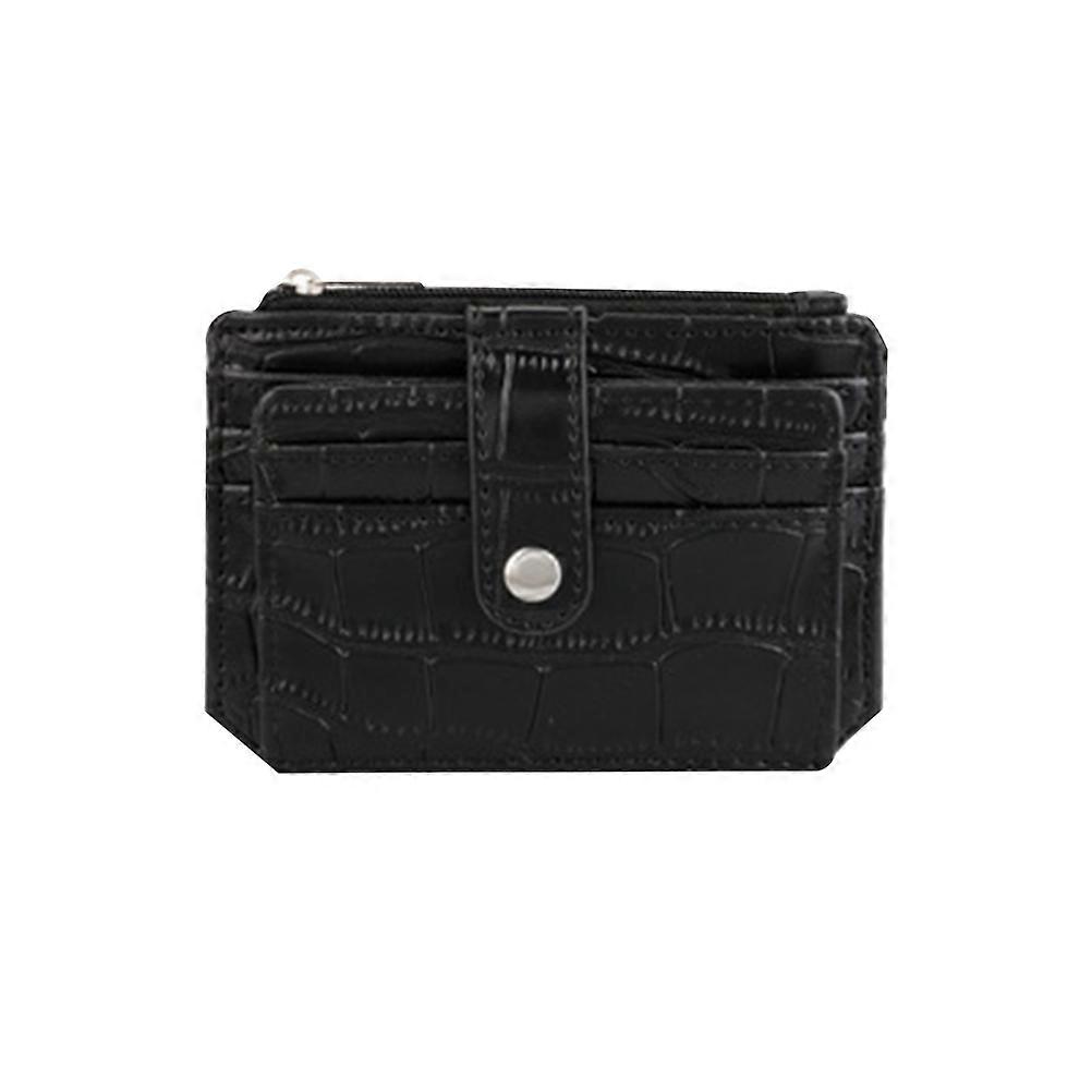 Holder Wallet for Storage Use 2Pcs Black Vintage Pattern Purse