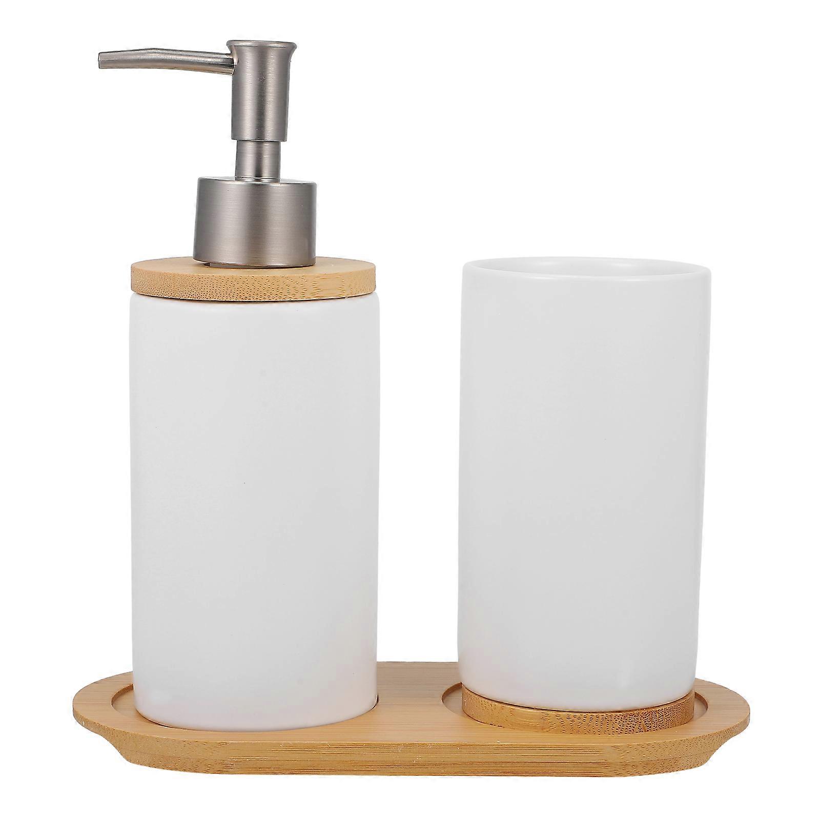Bathroom Accessories Set Toothbrush Holder for Storage with Soap Dispenser 1Set