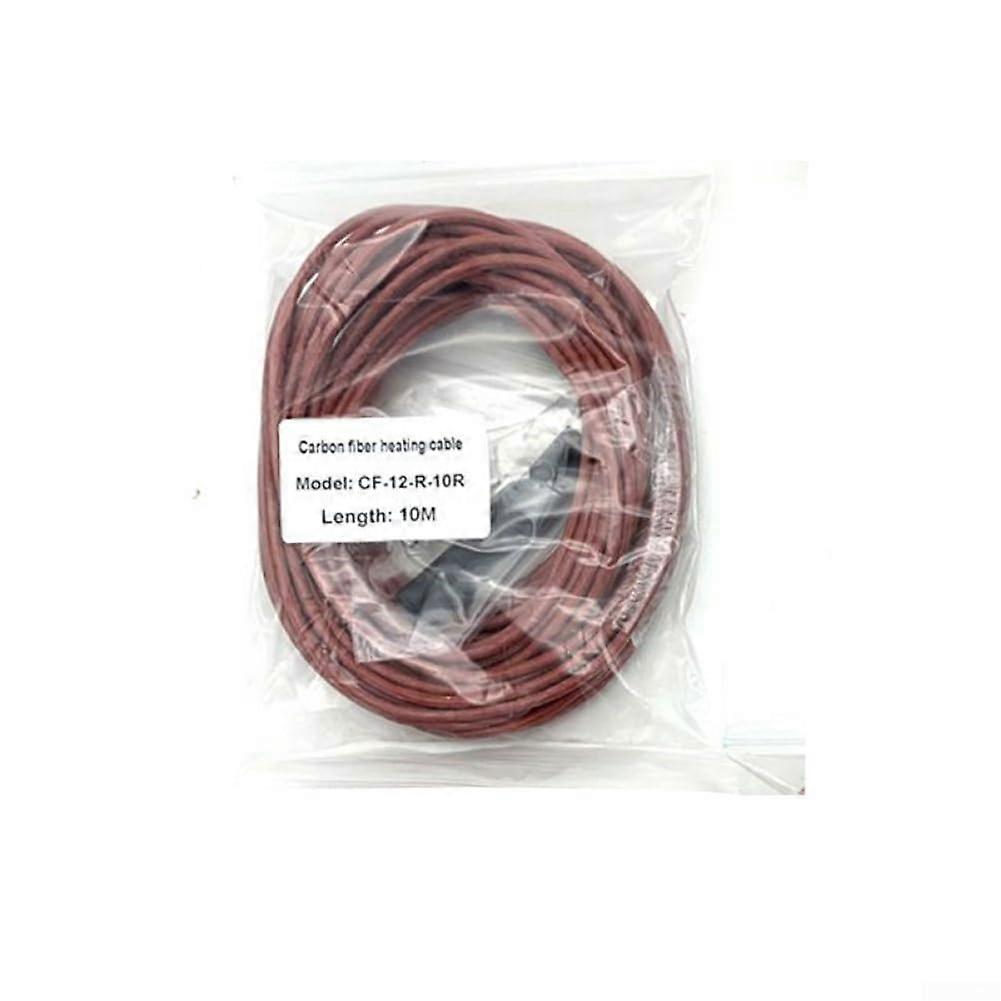 Flexible Carbon Fiber Heating Cable For Floor Installation 33 Ohm Resistance Multiple Lengths Available 10 m