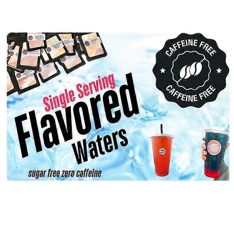 Flavored WATER - Refreshing Beverage for on the go. ZERO CAFFEINE taste like a loaded tea without the caffeine.  100% sugar-free flavors swe