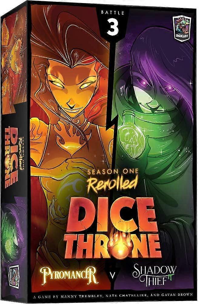 Dice Throne Season One Rerolled 3 Pyromancer vs. Shadow Thief