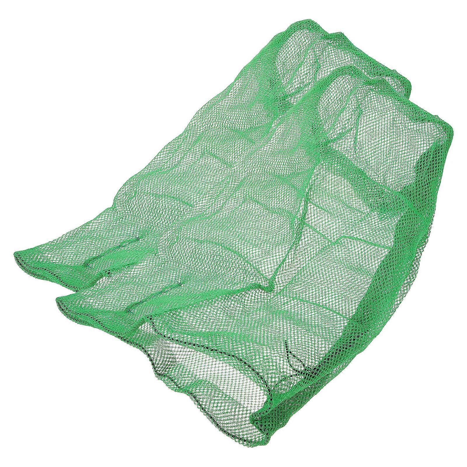 4 Pcs Nylon Fish Nets Rectangular Fishing Supplies For Carrying Green Quick-Drying Storage Solutions