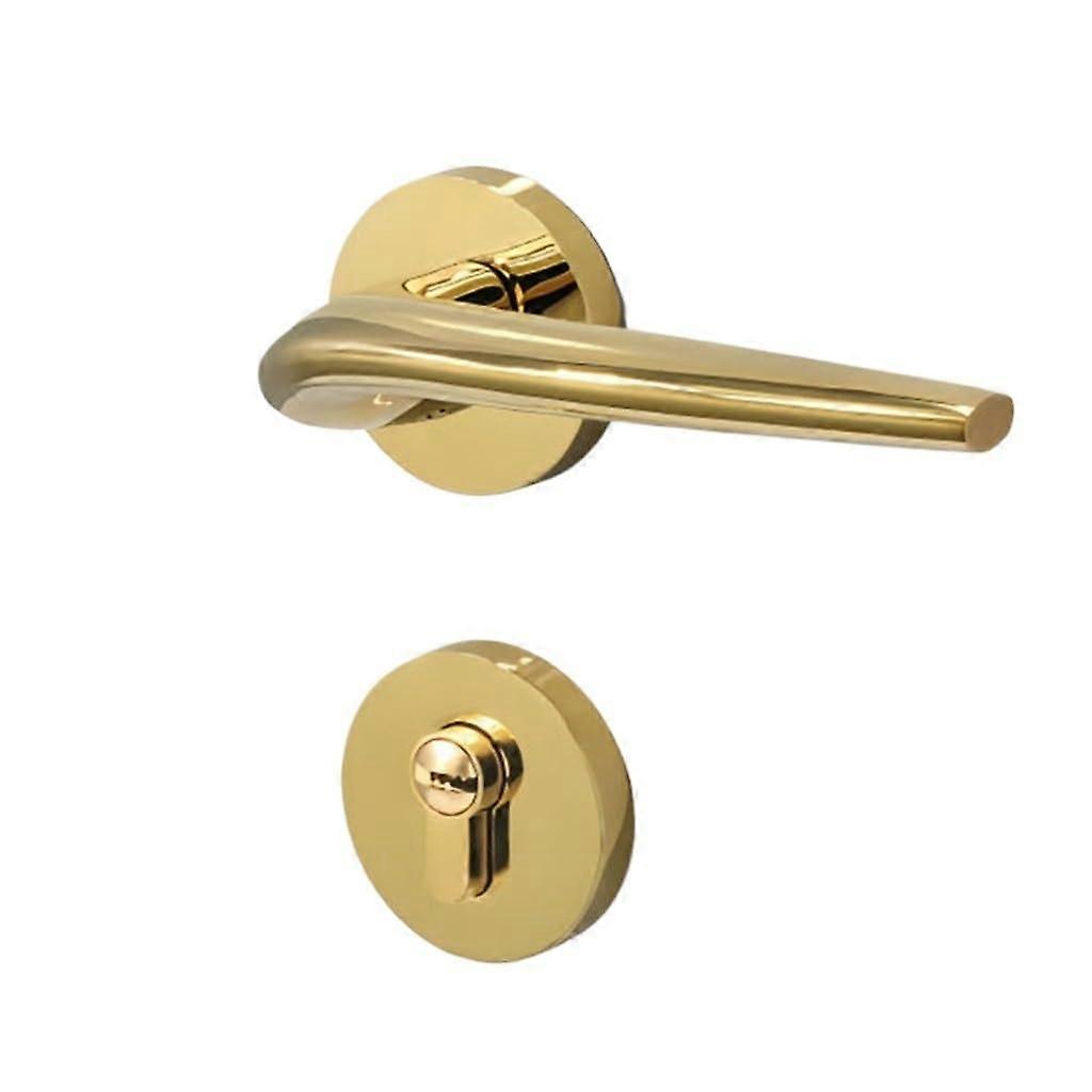 Magnetic Interior Door Handle Lock Set with Smooth Lever, Quiet Split Design, Easy DIY Installation