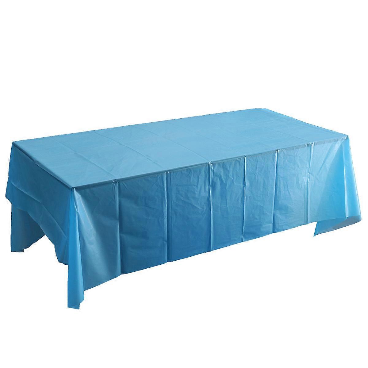 Blue Tablecloth for Table Protection Waterproof Cover