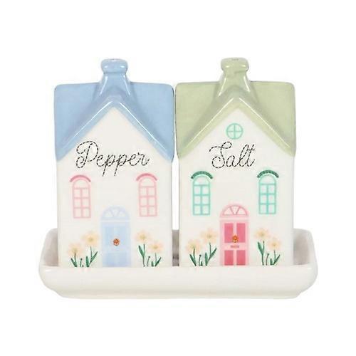 Something Different Pastel House Salt and Pepper Shakers