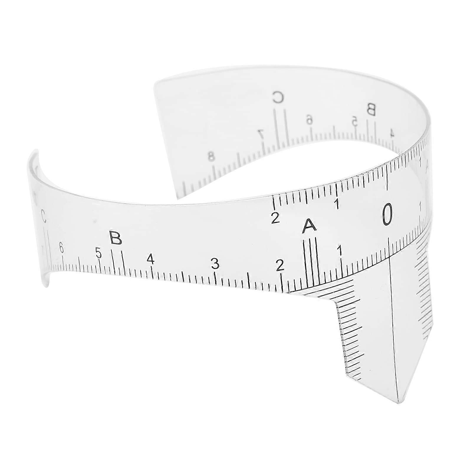 Microblading Eyebrow Ruler Transparent Brow Shaping Tool for Accurate Symmetry Mapping Type C
