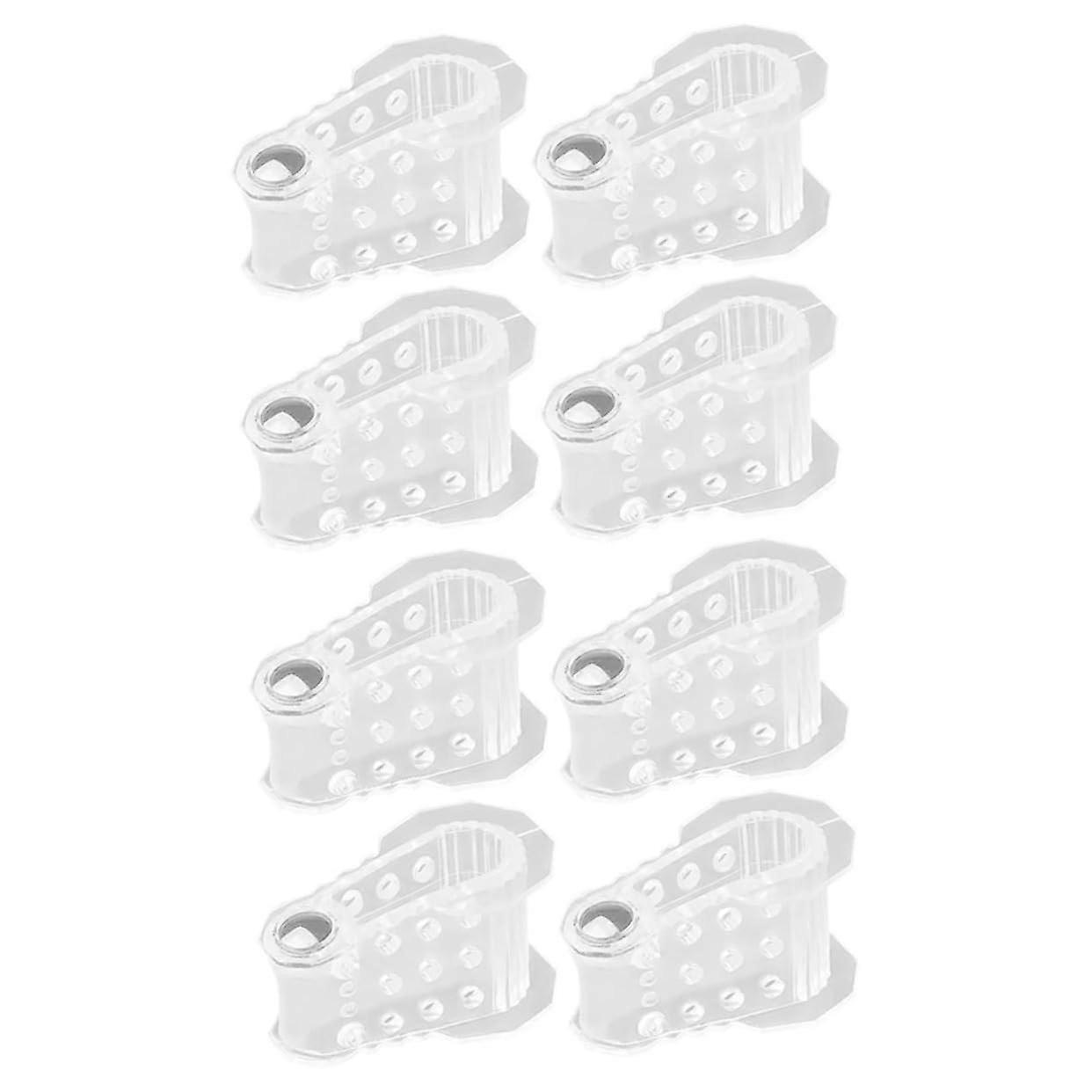 Toe Separators 4 Pairs Transparent Bunion Corrector for Big Toe Relief Ergonomic Foot Alignment